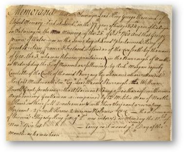 3 B-N 1 Declaration of George III 1760