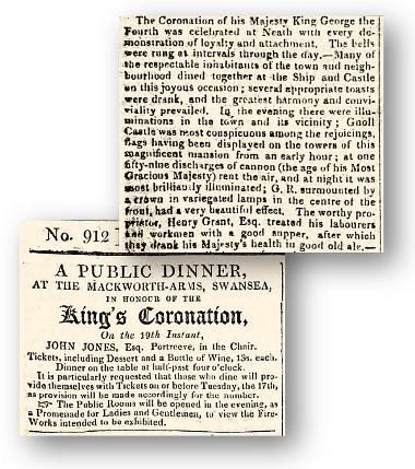 4 Newspapers George IV alternative