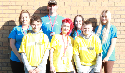 Evolve staff and young people sponsored walk
