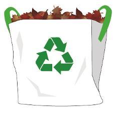 Garden waste recycling bag.
