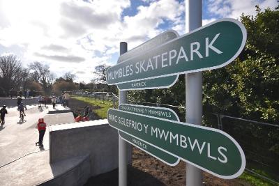 Mumbles Skatepark.