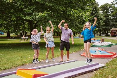 Crazy Golf, next to Singleton boating lake