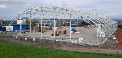 Cefn Hengoed Sports Barn Steel Frame