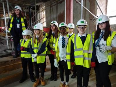 Dylan Thomas School pupils at the Palace Theatre