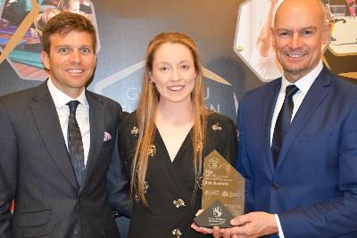 Non Stanford receives a Swansea Sports Award