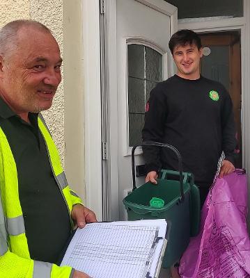 recycling door knocking