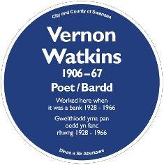 Vernon Watkins blue plaque unveiling