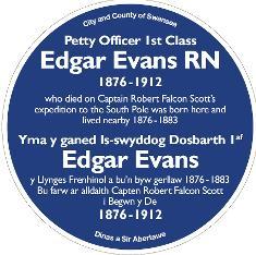 Edgar Evans blue plaque
