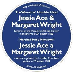 Ace Sisters blue plaque