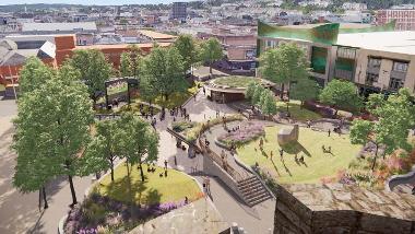 The future Castle Square Gardens