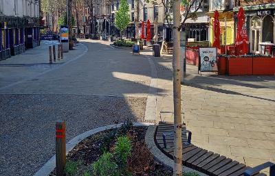 city centre litter after 1