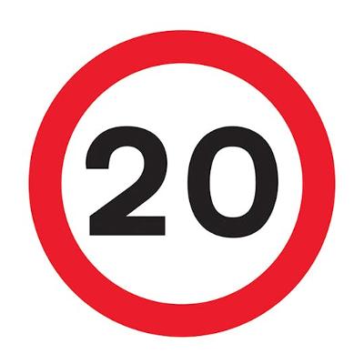 20mph sign