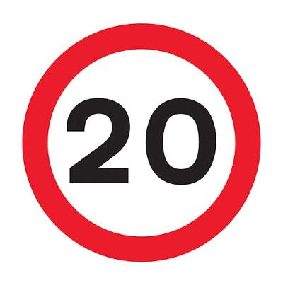 20mph sign