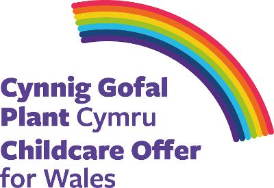 Childcare Offer for Wales logo rainbow