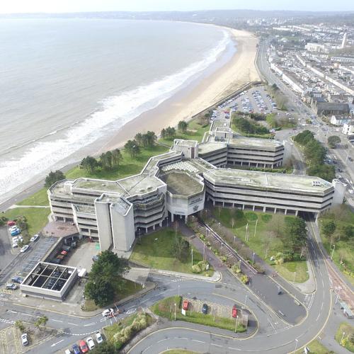 Civic Centre aerial image.