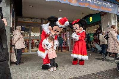 Swansea Market Christmas - Mickey and Minnie.