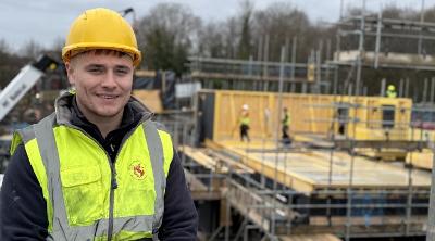 Building services apprentice Isaac Fabb