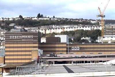 Debenhams building.