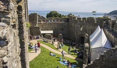 Oystermouth Castle interior