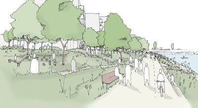 St Thomas riverfront impression.