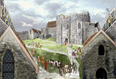 Oystermouth Castle Panels Curtain Walls