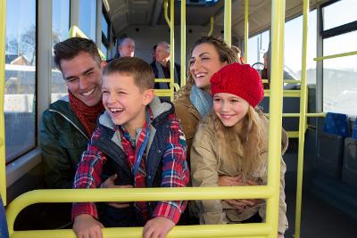 bus travel family