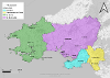 Regional transport study map - Welsh.
