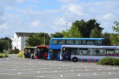 Buses at Swansea Bus Station