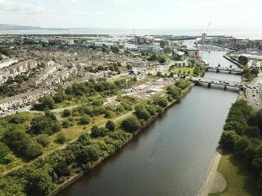St Thomas riverside development site