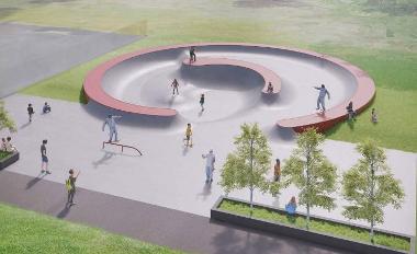 Ynystawe skatepark design