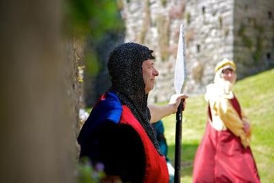 Activity at Oystermouth Castle