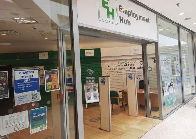 Pop-up employment hub