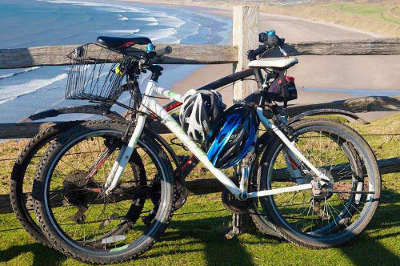 Bikes at Rhossili.