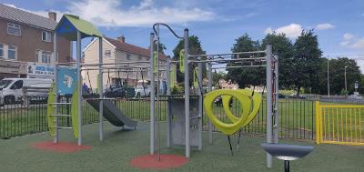 west cross play area