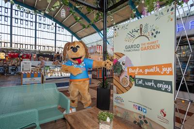 Jack the dog - Swansea Market mascot.