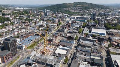 Kingsway from above (August 2022)