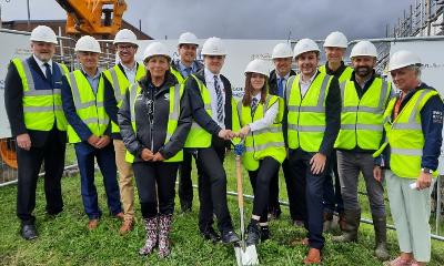 Cefn Hengoed Barn turf cutting